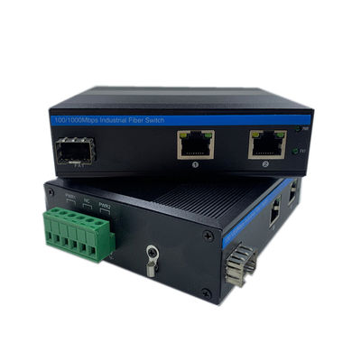 산업용 네트워크 스위치 기가비트 광섬유 DIN 레일 6KV 서지 IP40 팬리스 언매니지드