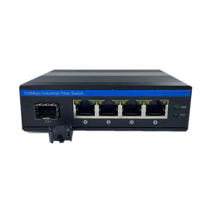 산업용 POE 스위치, 1개의 SFP 포트와 4개의 RJ45 포트