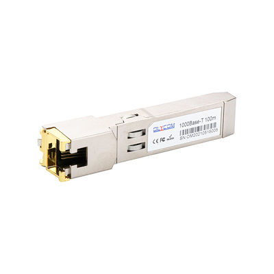 기가비트 RJ45 SFP 모듈 트랜시버 10/100/1000BASE-T Cat5 UTP 케이블 위