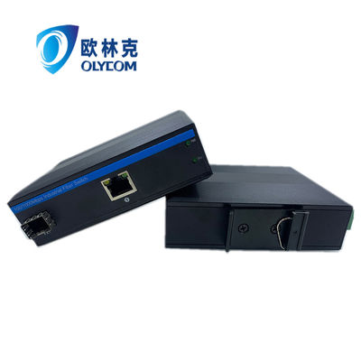 견고한 미디어 변환기 Poe 15.4W 30W 10/100m 빠른 이더넷 관리되지 않은 Ce Din Rail