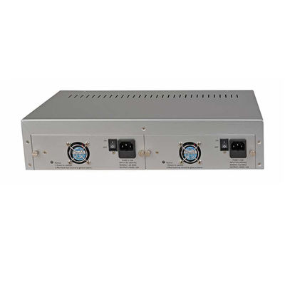 14 슬롯 미디어 변환기 랙 차시 19 인치 2U 듀얼 AC220V 유선 미디어 변환기