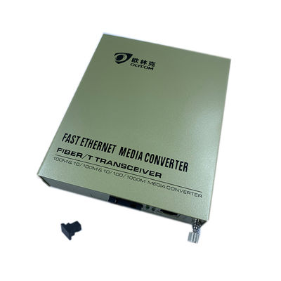 WDM 선반 장착 섬유 미디어 컨버터, 100Mbps 섬유 Cat6 컨버터