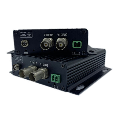 아날로그 비디오 미디어 변환기 RS485/RS422 데이터 SM/MM 섬유 확장 CE DC5V DC12V