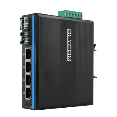 산업용 네트워크 스위치 6 포트 패스트 이더넷 10/100Mbps 광섬유 네트워크 Realtek 비관리형