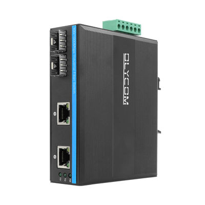 올리콤 산업 네트워크 스위치 100M/1G SFP 섬유 관리되지 않은 팬 없는 IP40 등급 DC12V
