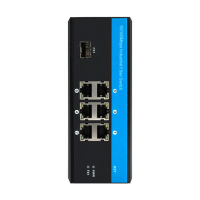 산업 네트워크 스위치 7 포트 빠른 이더넷 SFP 섬유 관리되지 않은 단단한 케이스 CE