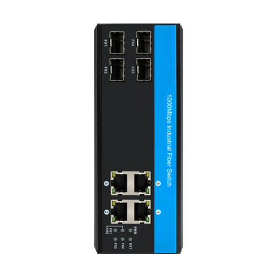 8포트 기가비트 광섬유 스위치 산업용 네트워크 SFP 비관리형 CE IP40 등급