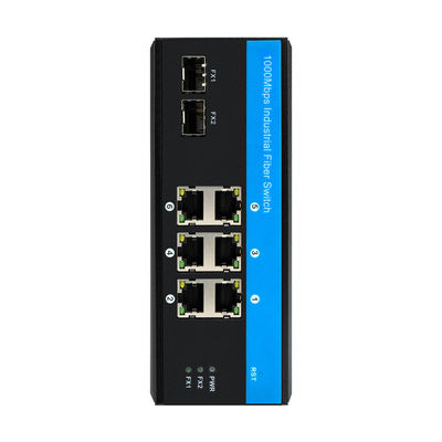 강화된 네트워크 스위치 8 포트 기가비트 이더넷 2 SFP 섬유 관리되지 않은 DIN35 장착