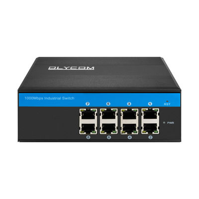8 포트 E-마크 강화된 PoE 스위치 240W 기가비트 이더넷 DC48V 관리되지 않은 Din Rail