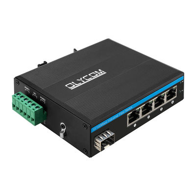 산업용 POE 스위치, 1개의 SFP 포트와 4개의 RJ45 포트