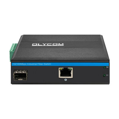 산업용 이더넷 미디어 변환기 SFP 섬유 10/100Mbps 관리되지 않은 견고한 케이스