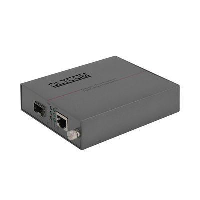 기가비트 관리되지 않은 광섬유 이더넷 미디어 변환기 SFP 슬롯 DC5V 랙 장착