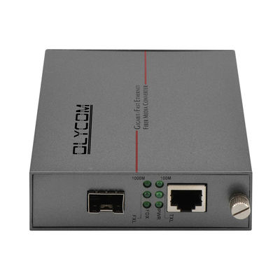 기가비트 관리되지 않은 광섬유 이더넷 미디어 변환기 SFP 슬롯 DC5V 랙 장착