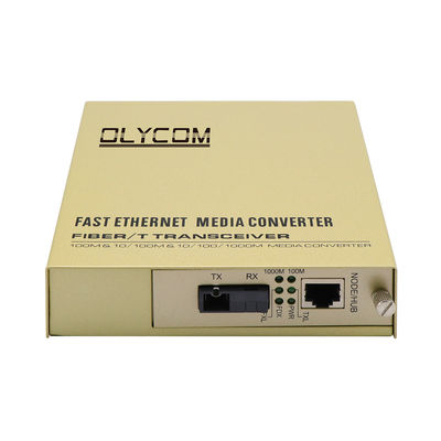단일 코어 광섬유 이더넷 미디어 변환기 관리되지 않은 1310/1550nm 220V AC 입력