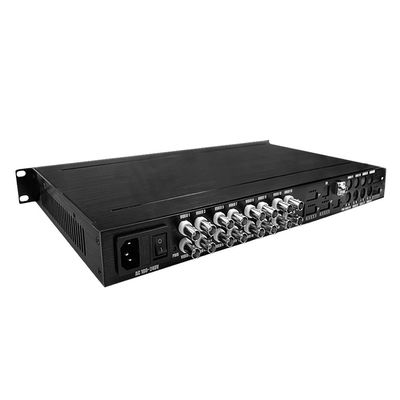 섬유 컨버터 AC220V에 대한 1U 랙 16ch 고정 헤드 디스크 1080P CCTV AHD 항체의 수가 감소한 상태 TVI CVBS 화면