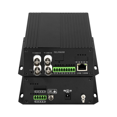 4채널 CCTV 아날로그 비디오에서 광섬유 변환기 NTSC/PAL/SECAM 호환