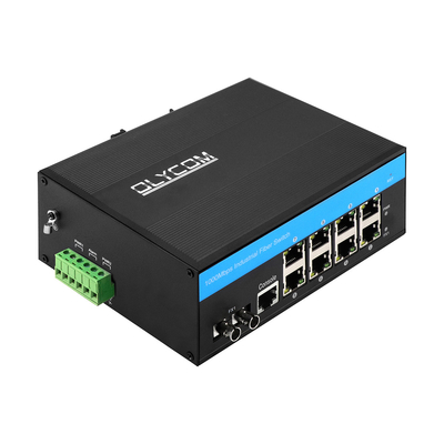 8 포트 ERPS L2+ 관리 스위치 산업용 기가비트 이더넷 ST SM/MM 섬유 포트