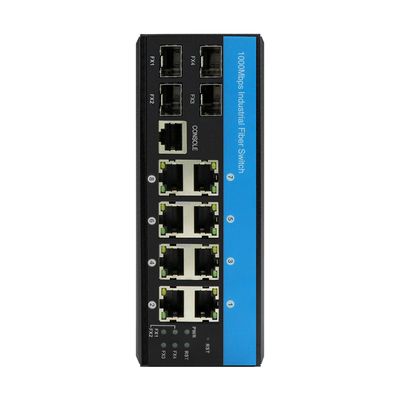 12 포트 2.5G 섬유 ERPS 링 L2 관리 가능한 산업 관리 이더넷 스위치