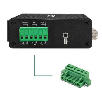 산업 네트워크 스위치 6 포트 100M/1000M 섬유 무선 Din Rail 12V 24V 입력